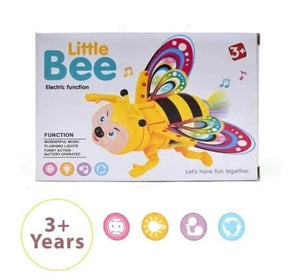 Colorful musical crawling bee toy with lights