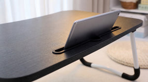 Portable laptop table for gaming and work from bed