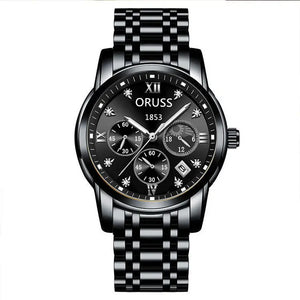 Elegant automatic men's fashion wristwatch