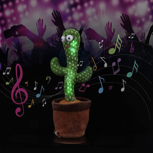 Dancing Talking Cactus Toy with LED lights