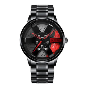 Wheel design men's automatic watch