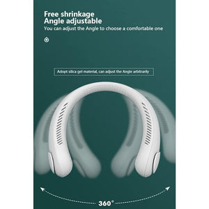 USB rechargeable personal neck air cooler