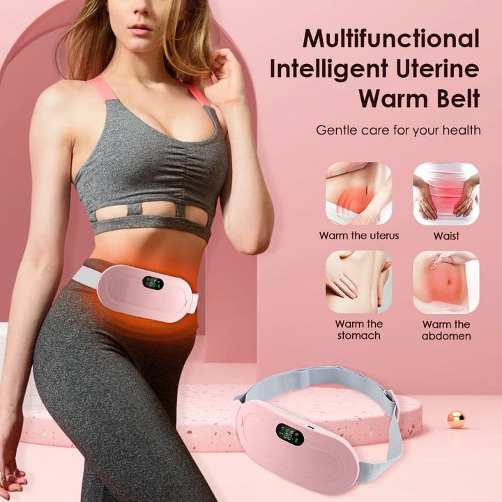 Period Pain Relief Belt – Portable Menstrual Heating Pad with Massage