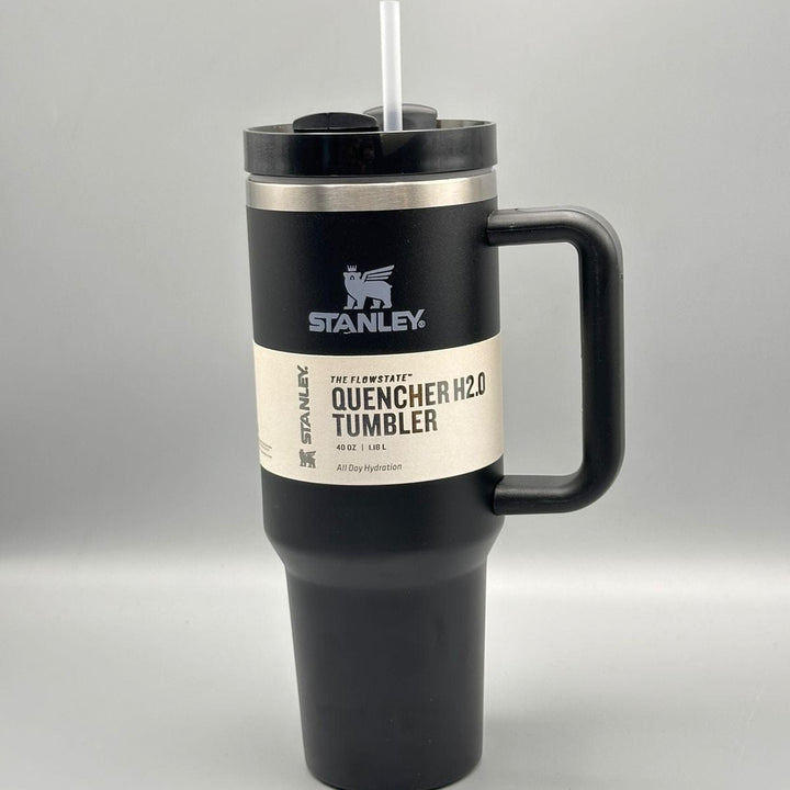 Stanley Quencher 40oz stainless steel tumbler in black