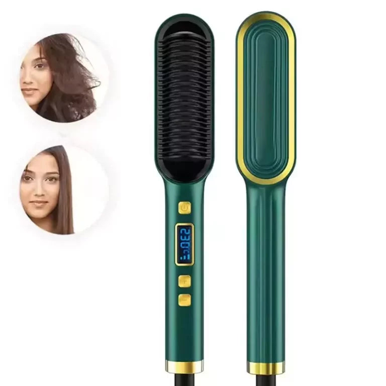 Hair straightener brush vs flat iron comparison for hair styling