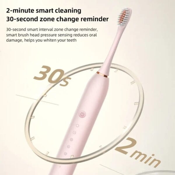 Electric toothbrush for daily tooth cleaning