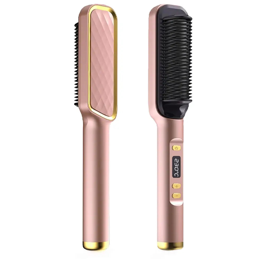 2-in-1 hair straightening comb and styler