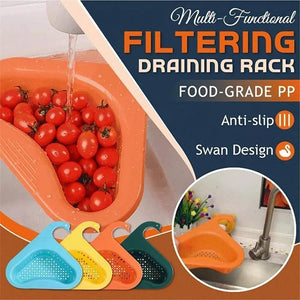 Sink organizer basket with suction cup support