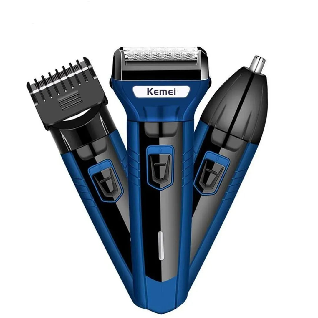 Kemei KM-6330 beard trimmer with grooming attachments