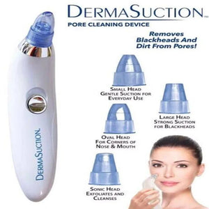 4-in-1 electric pore cleaner with interchangeable suction heads