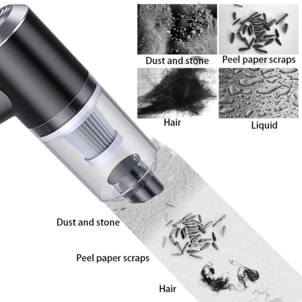 Mini car vacuum for dust and crumbs