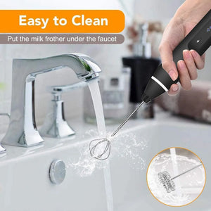 Electric egg whisk and milk foam maker