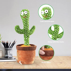 Dancing Talking Cactus Toy with LED lights