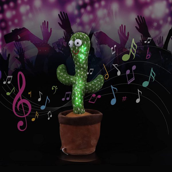 Dancing Talking Cactus Toy with LED lights