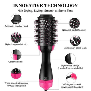 One Step Hair Dryer and Straightening Brush
