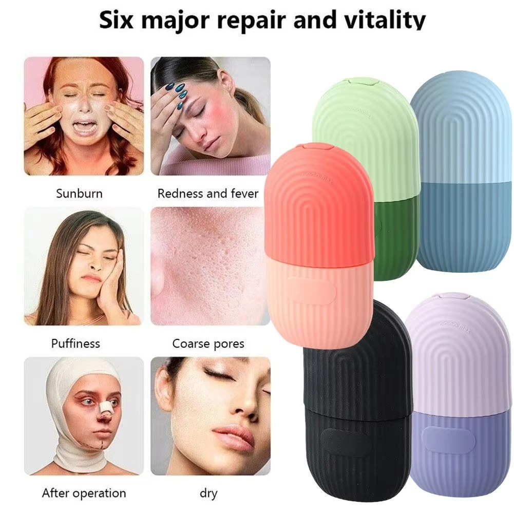 Cooling facial ice roller in random color