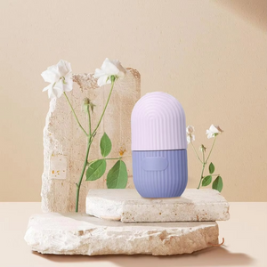 Silicone ice lattice facial massage tool