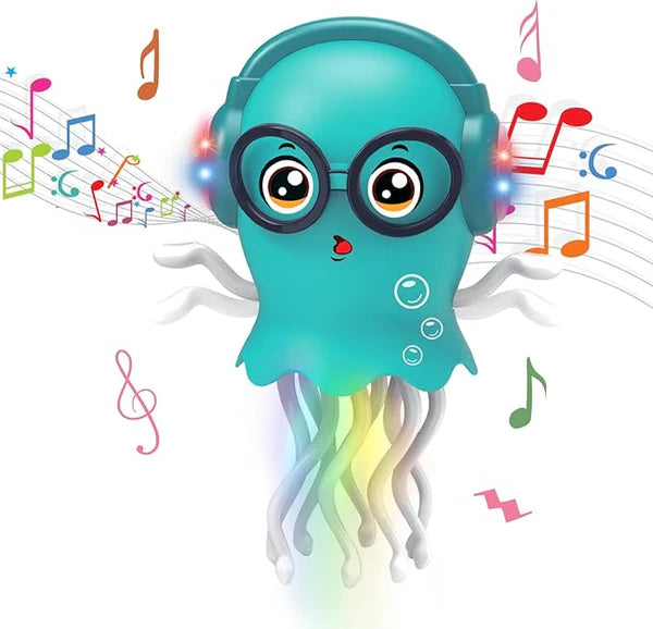 Magic Dancing Jellyfish Toy with Music & Lights | Bump & Go Electric Musical Toy for Kids