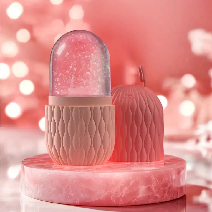 Silicone Ice Cube Facial Roller & Cleansing Scrub | Reusable Face Ice Roller for Skincare