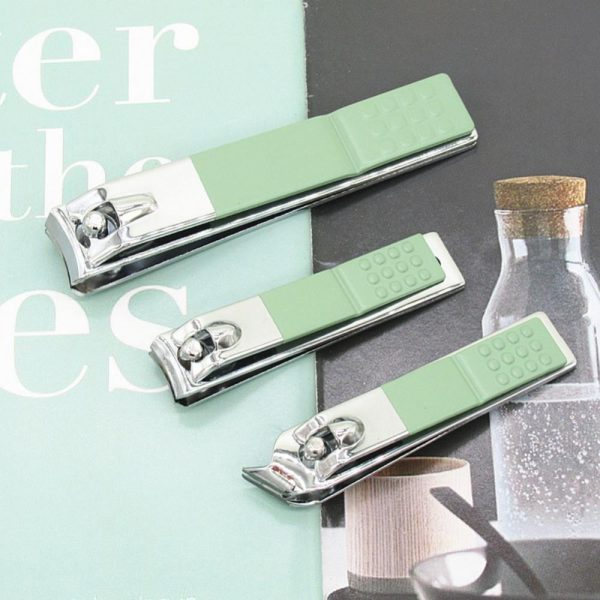 Stainless steel nail grooming tools in storage case